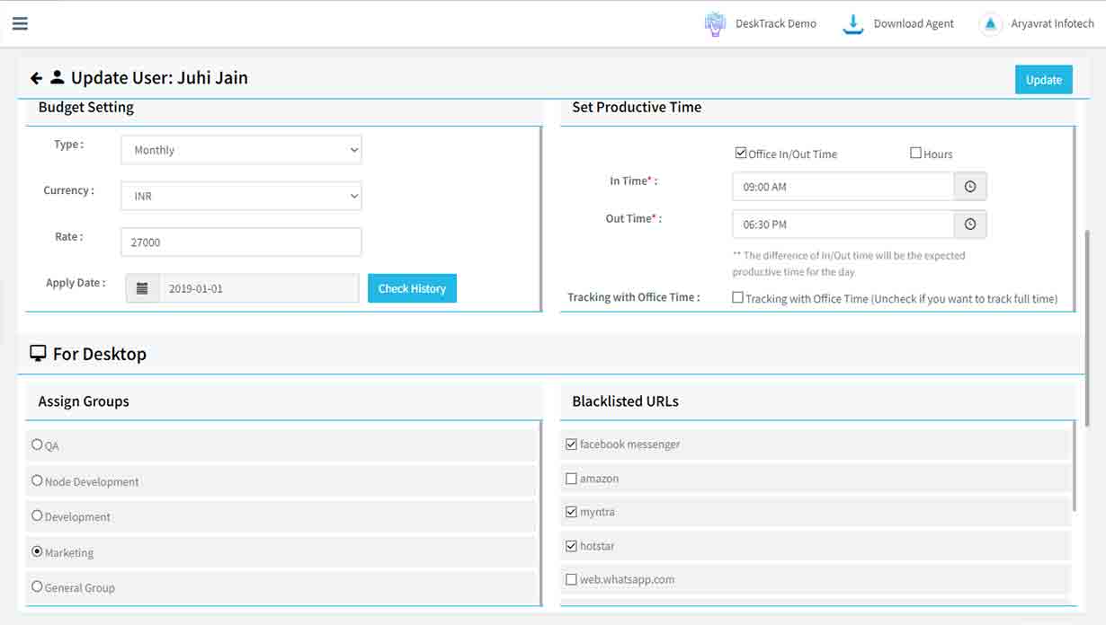 File/Document tracking'